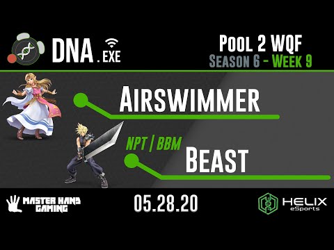 DNA.EXE S6:W9 - NPT | BBM | Beast (Pokemon Trainer, Cloud) Vs. Airswimmer (Zelda) - Pool 2 WQF