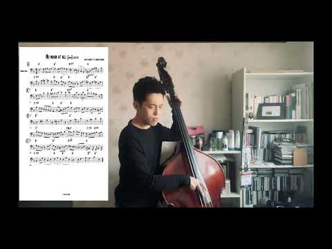 Charlie Haden Bass Cover | No Moon At All (w/transcription)