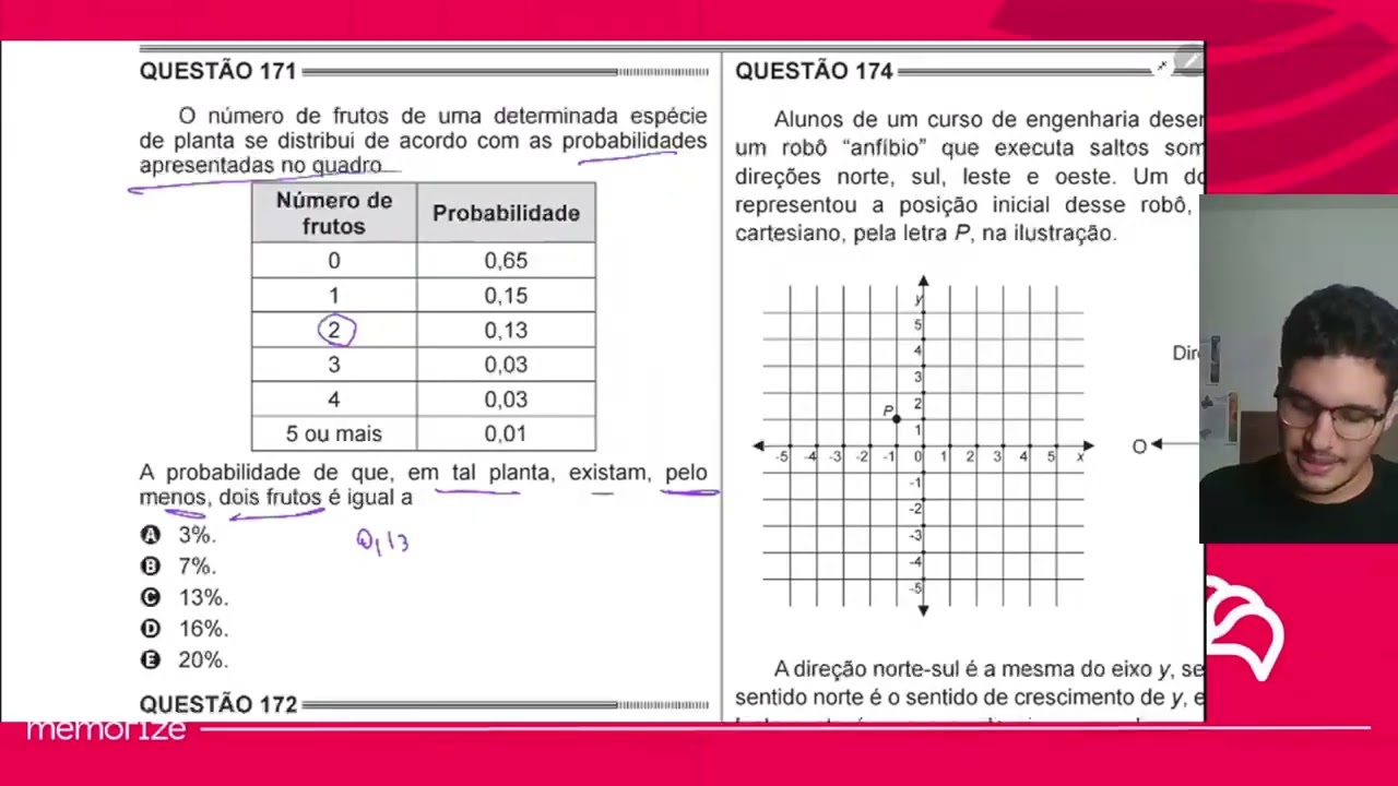 Resolução em Vídeo — Questão 171 ENEM 2014 PPL