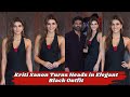 Glam Queen Kriti Sanon Shines Bright In Stunning Black Dress Bollywood Shades