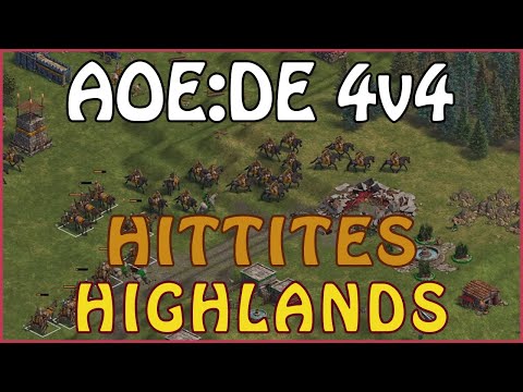 Age of Empires: Definitive Edition - 4v4 RM Hitites Highland - eartahhj - 15/12/2020