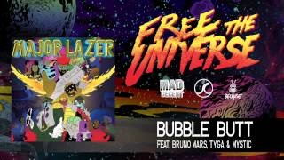 Major Lazer - Bubble Butt (feat. Bruno Mars, Tyga &amp; Mystic) (Official Audio)