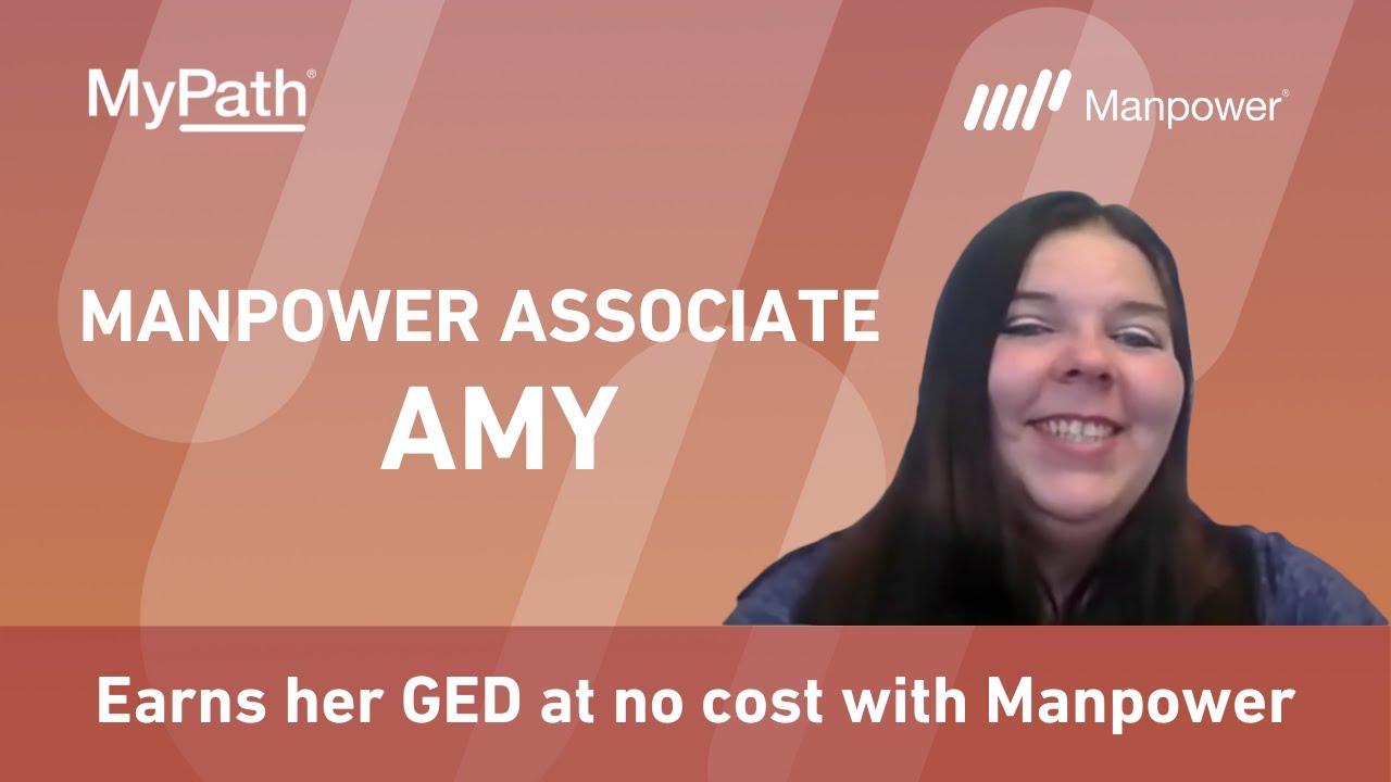 Amy receives her GED at no cost with Manpower