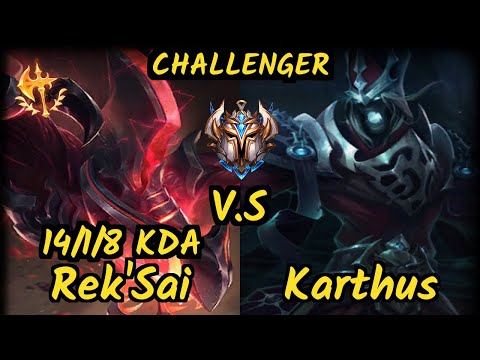 UP LeChase (REK'SAI) vs KARTHUS - 14/1/8 KDA JUNGLE CHALLENGER GAMEPLAY - BR