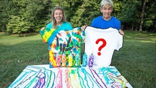 3 COLOR TIE DYE CHALLENGE WITH MY SISTER!!