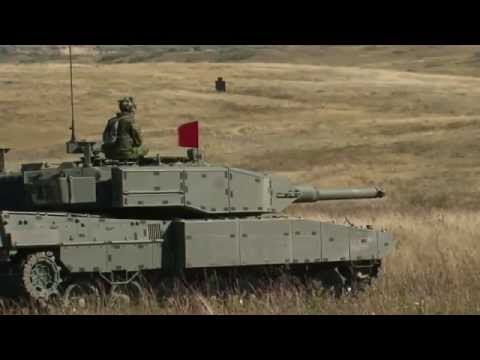 Canadian Leopard 2A4M Main Battle Tank In Action