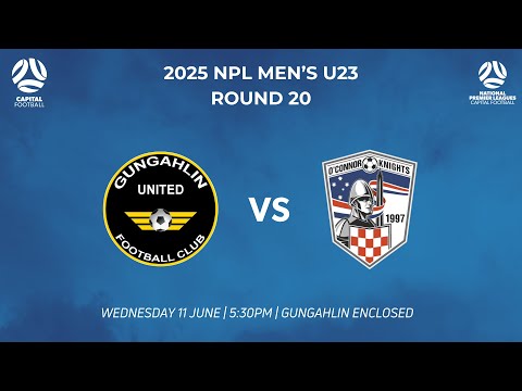 Capital Football NPL Men's Under 23's Round 9 - Gungahlin United FC vs O'Connor Knights SC