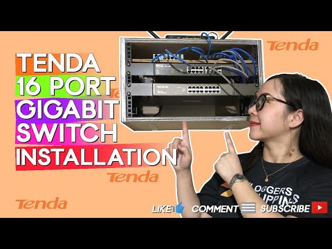Šakotuvas Tenda 16-port Gigabit Ethernet Switch Unmanaged Mėlyna video