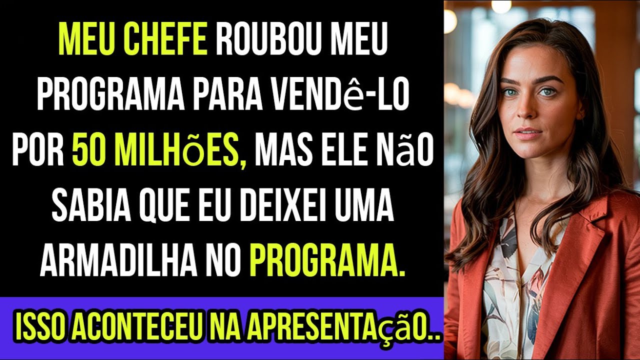 Meu CHEFE ROUBOU meu PROGRAMA para vender por 5 0MILHÕES, mas ele NÃO sabia que eu tinha IDO EMBORA