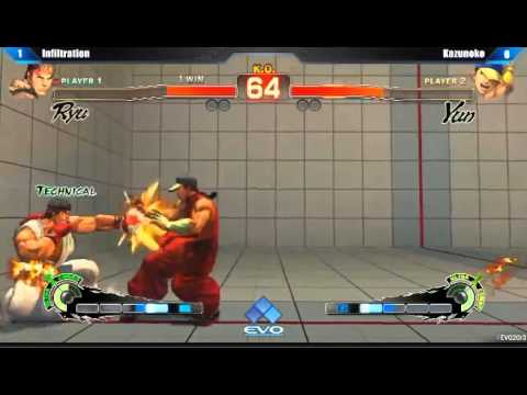 EVO2013 SSF4AE Infilltration vs Kazunoko