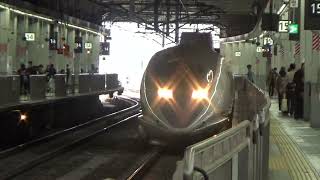 山陽新幹線、博多南線 博多駅15,16番線 500系入線~発車