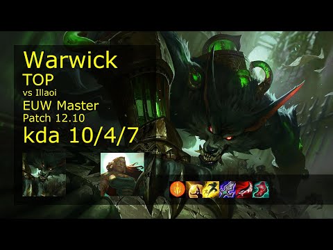 Rank 3 EUW Warwick Top: Warwick vs Illaoi
