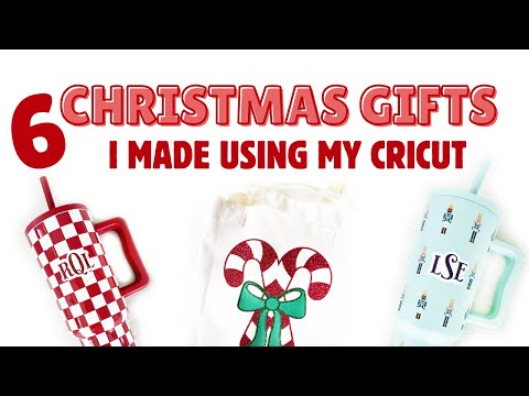 6 Christmas Gifts I Made With My Cricut 🎄😮 (SO Easy + Aesthetic DIY Gift Ideas Anyone Can Make!)