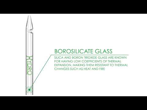 Hydro® Glass Dab Straws with Silicon Cap
