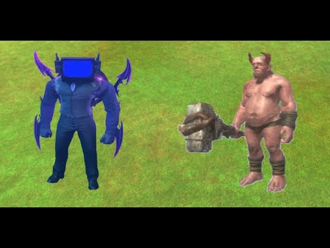 Energized TV Man vs Ogre Lord - Animal Revolt Battle Simulator
