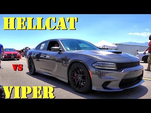 707 HP HELLCAT vs 645 HP VIPER !! - 1/2 Mile Drag Race - Which is Faster? Road Test TV®