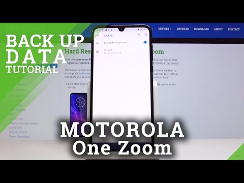 How to Add Google Backup in MOTOROLA One Zoom – Import / Save Data on Google Server