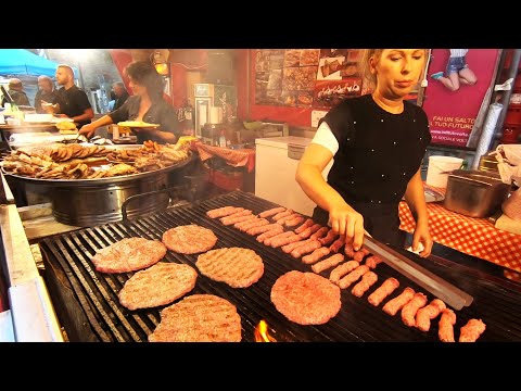 Street Food from Serbia. Giant Burgers, Handmade Sausages and more Grilled Meat