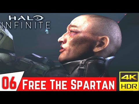 HALO INFINITE Gameplay Walkthrough Part 6 - Free The Spartan [4K 60FPS Xbox Series X]