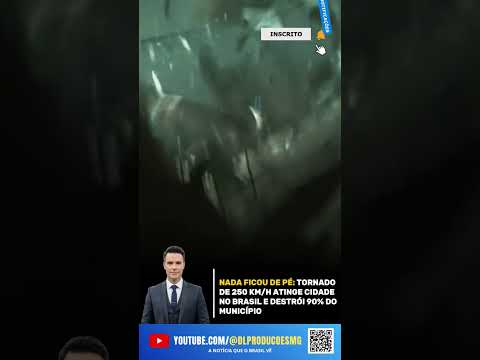 O DIA QUE UM TORNADO DESTRUIU UMA CIDADE NO BRASIL! 🌪️🚨 #shorts #curiosidades