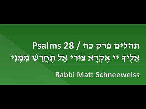 Tehilim 28: Seeking Protection and Vengeance Against Duplicitous Evildoers (Part 3)