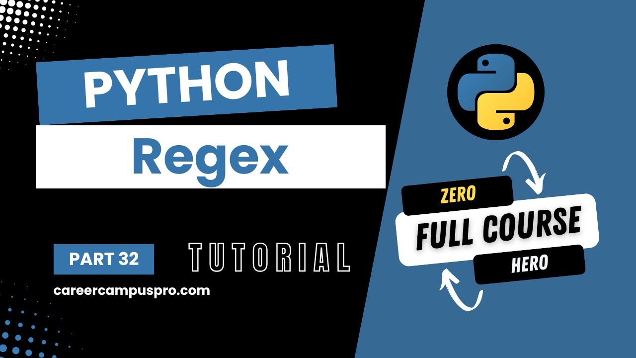 Python Regex Mastery | Learn Regular Expressions in Python | Full Python Course for Beginners P32