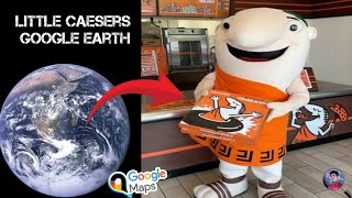 I found Little Caesars Pizza 🍕 on google maps and google earth #littlecaesars