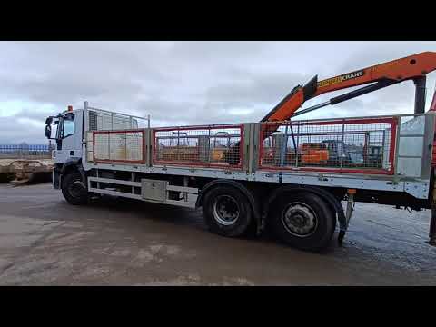 2008 Iveco Stralis 310E5 6x2 Rear Steer Dropside Crane Flat, In auction 11th December 2021