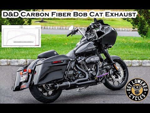 D&D Carbon Fiber Bob Cat 2-1 Exhaust - 2020 Harley Road Glide - Sound Clip & Dyno Numbers