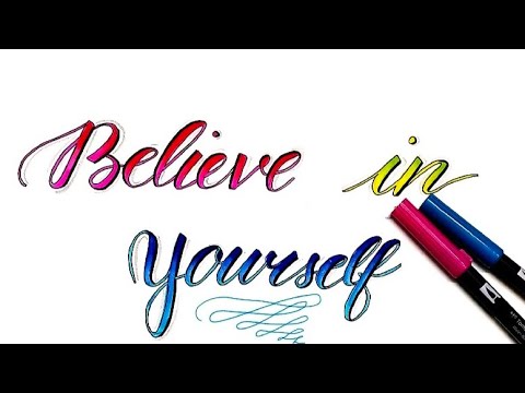 Hand Lettering Calligraphy for beginners