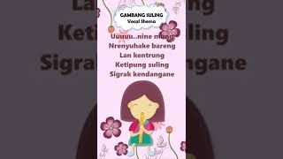 Download lagu Gambang Suling #shorts - Vocal Shema | Tembang Dolanan | Lagu Daerah Jawa Tengah mp3