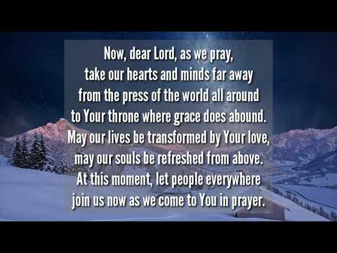 Now, dear Lord, as we pray