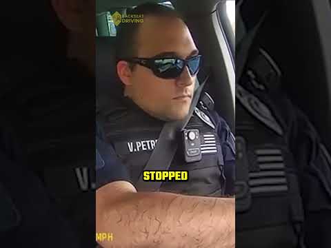 Undercover cop gets break checked by reckless driver...
