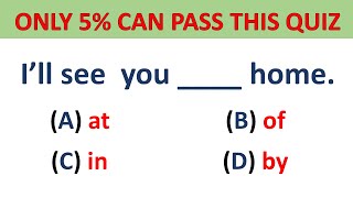 Mixed Grammar Quiz: If you score over 90% on this quiz, your English is Great! | English Test #7