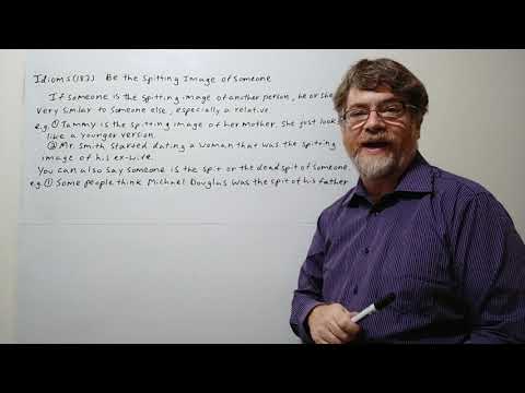 English Tutor Nick P Idioms (183) Be the Spitting Image