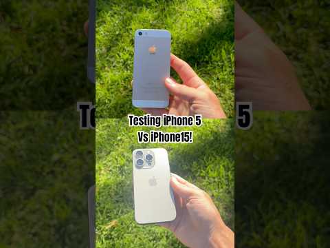 The iPhone 5 vs iPhone 15! #apple #comparison
