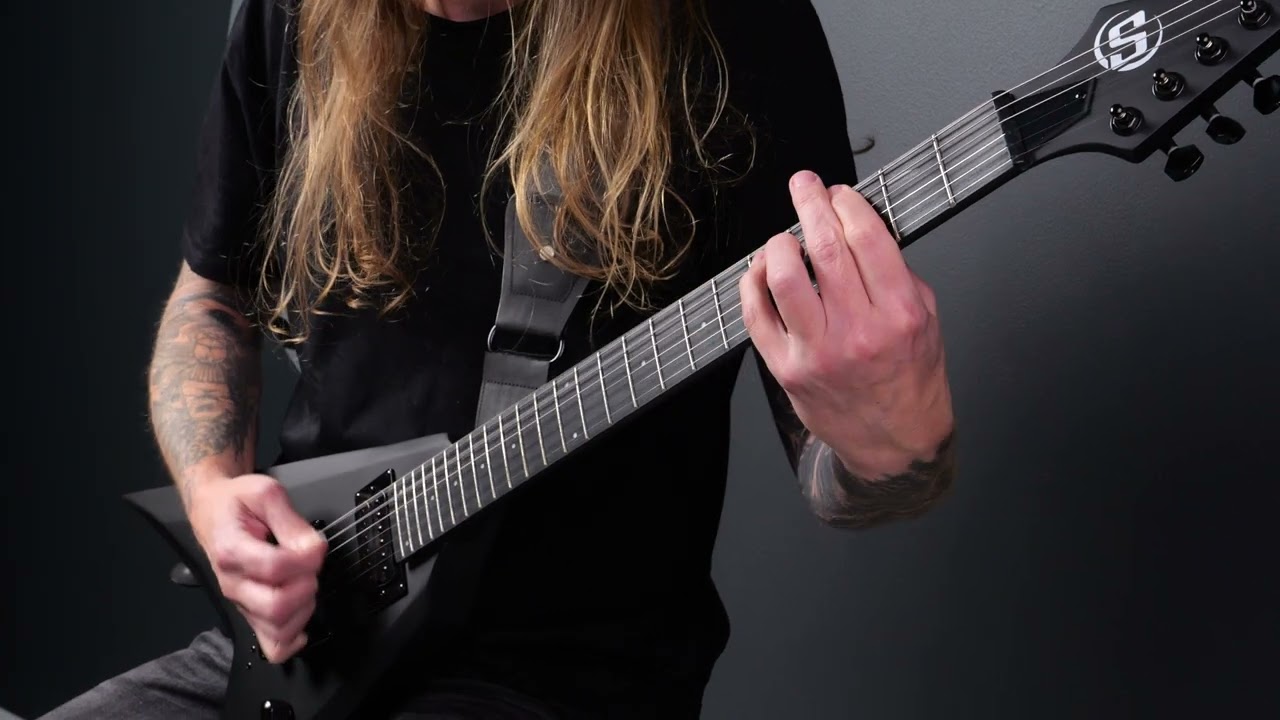 S by Solar VB4.6C Electric Guitar w/Gigbag - Carbon Black Matte