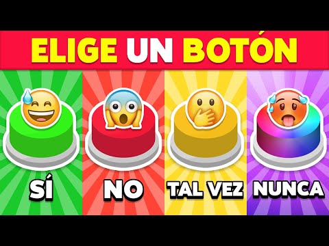 ELIGE UN BOTÓN: SÍ, NO, TAL VEZ o NUNCA! 🟢🔴🟡🔵 60 Preguntas