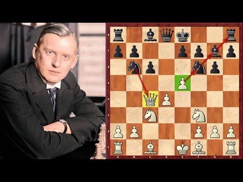 Yes... Alexander Alekhine Goes For A Queen Sacrifice On Move 9