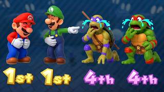 【マリオパーティシリーズ】全2vs2＆8vs8ミニゲーム！マリオ＆ルイージVSニンジャタートルズ 4K (UHD)