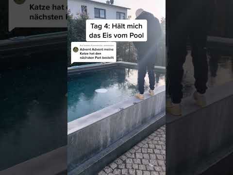 TAG 4: Hält mich das EIS vom POOL? #pool #shorts