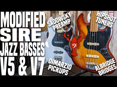 Sire V5 Fretless & V7 Vintage Heavily Modded - The ULTIMATE Jazz Basses - LowEndLobster Fresh Look
