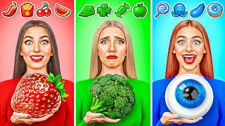 Eating Only One Colored Food For 24 Hours Challenge | Funny Situations by Multi DO Challenge