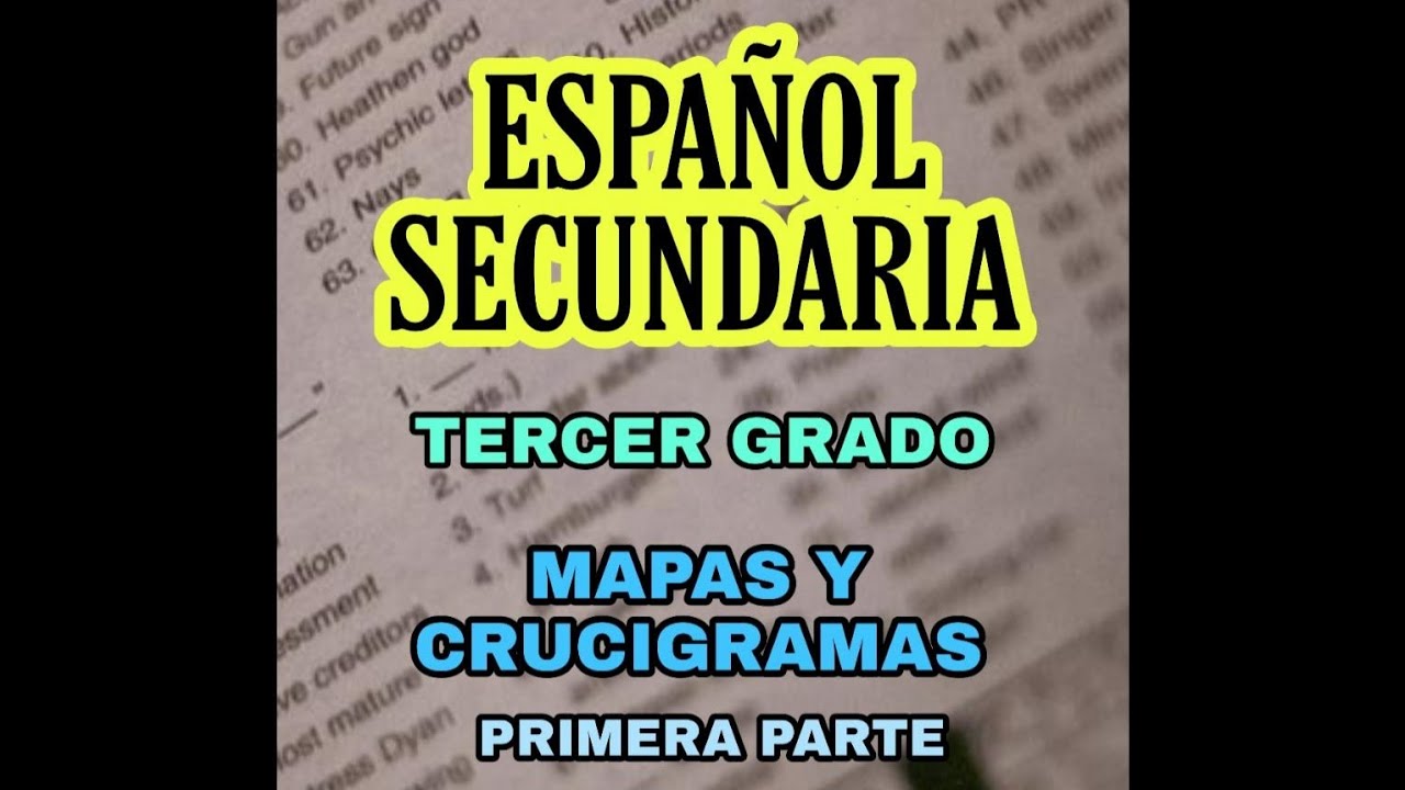 Mapas Conceptuales y Crucigramas - Primera Parte