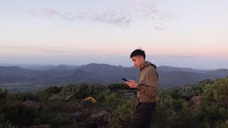 FaceTiming friends on the top of this mountain, as well as bringing up my drone.