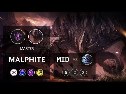 Malphite Mid vs Talon - KR Master Patch 9.5