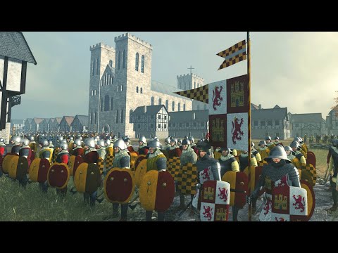 MASSIVE Cinematic Medieval SIEGE Battle - 4v4 Siege - Medieval Kingdoms 1212AD