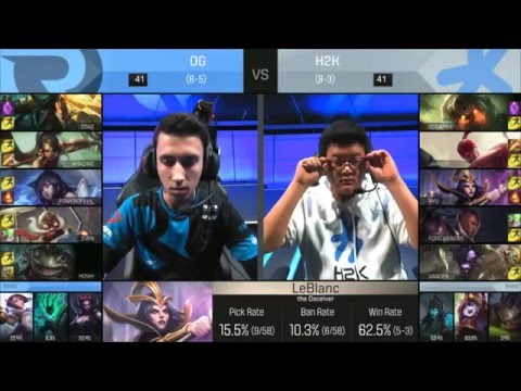 Origen vs H2K Gaming   [19.02.2016] S6 EU LCS Spring 2016   OG vs H2K