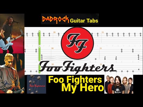 My Hero - Foo Fighters - Guitar + Bass TABS Lesson
