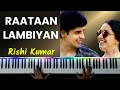 Raataan Lambiyan Piano Instrumental | Karaoke | Cover | Ringtone | Shershaah | Hindi Song Keyboard